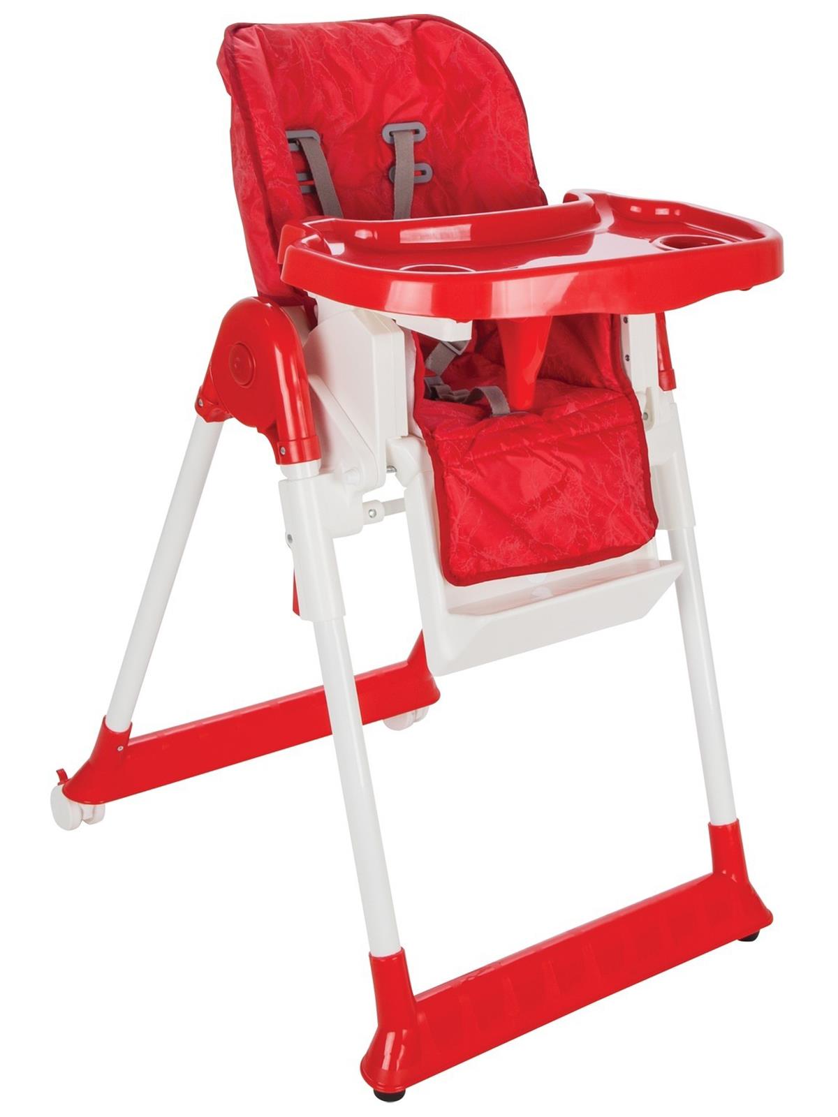 Norfolk Poly Smart Sırt Ayarlı ve Kademeli Mama Sandalyesi Kırmızı