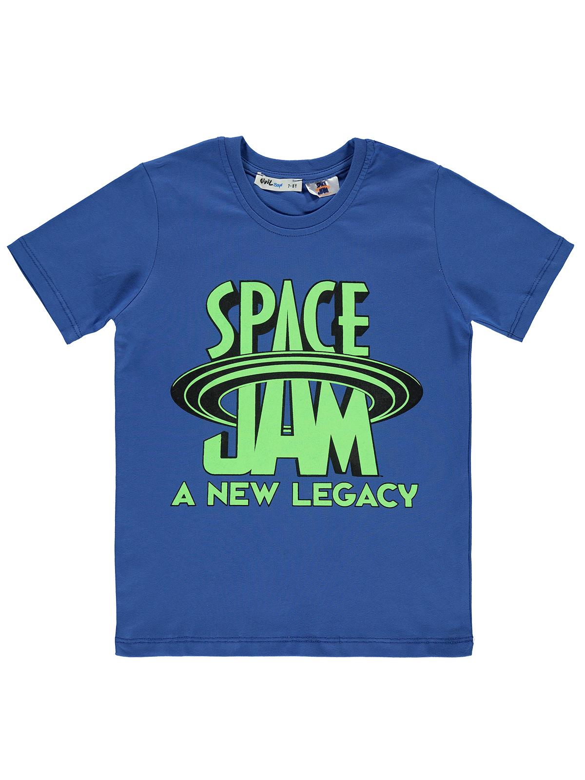 Space Jam Erkek Çocuk Tişört 10-13 Yaş Saks Mavisi