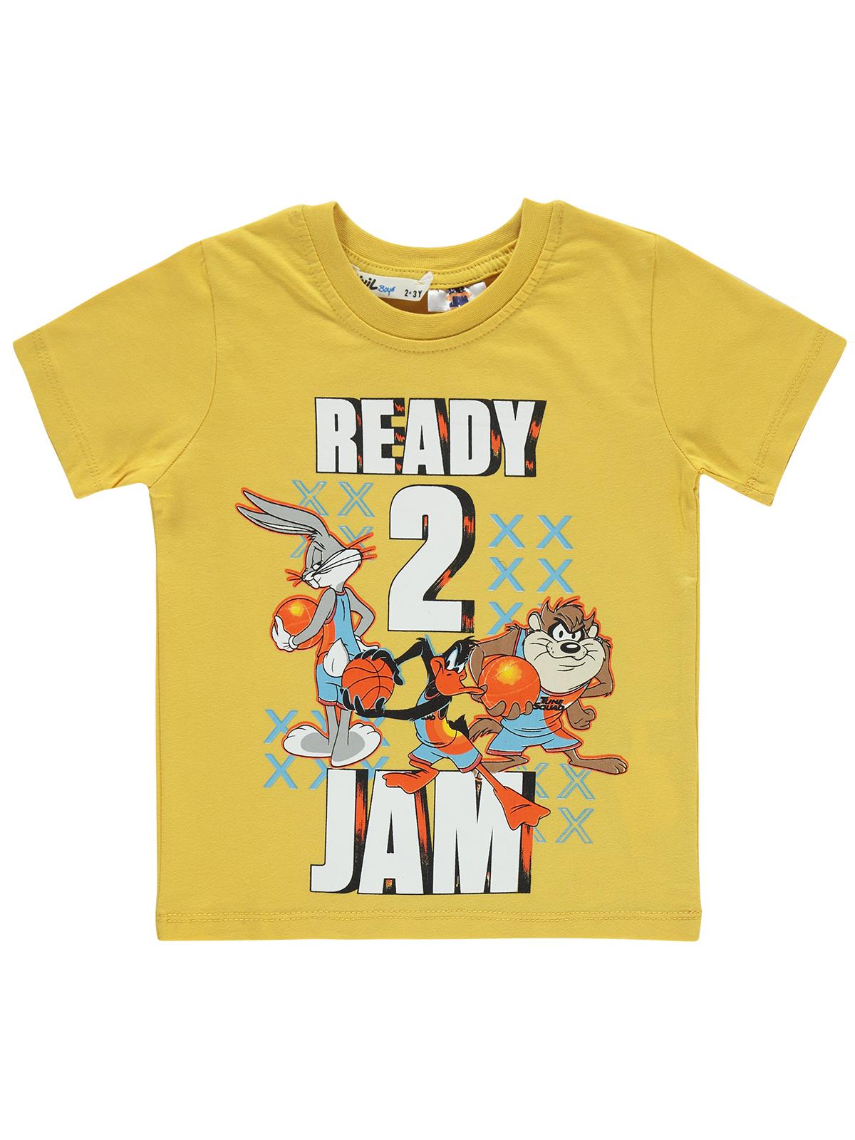 Space Jam Erkek Çocuk Tişört 2-5 Yaş Hardal