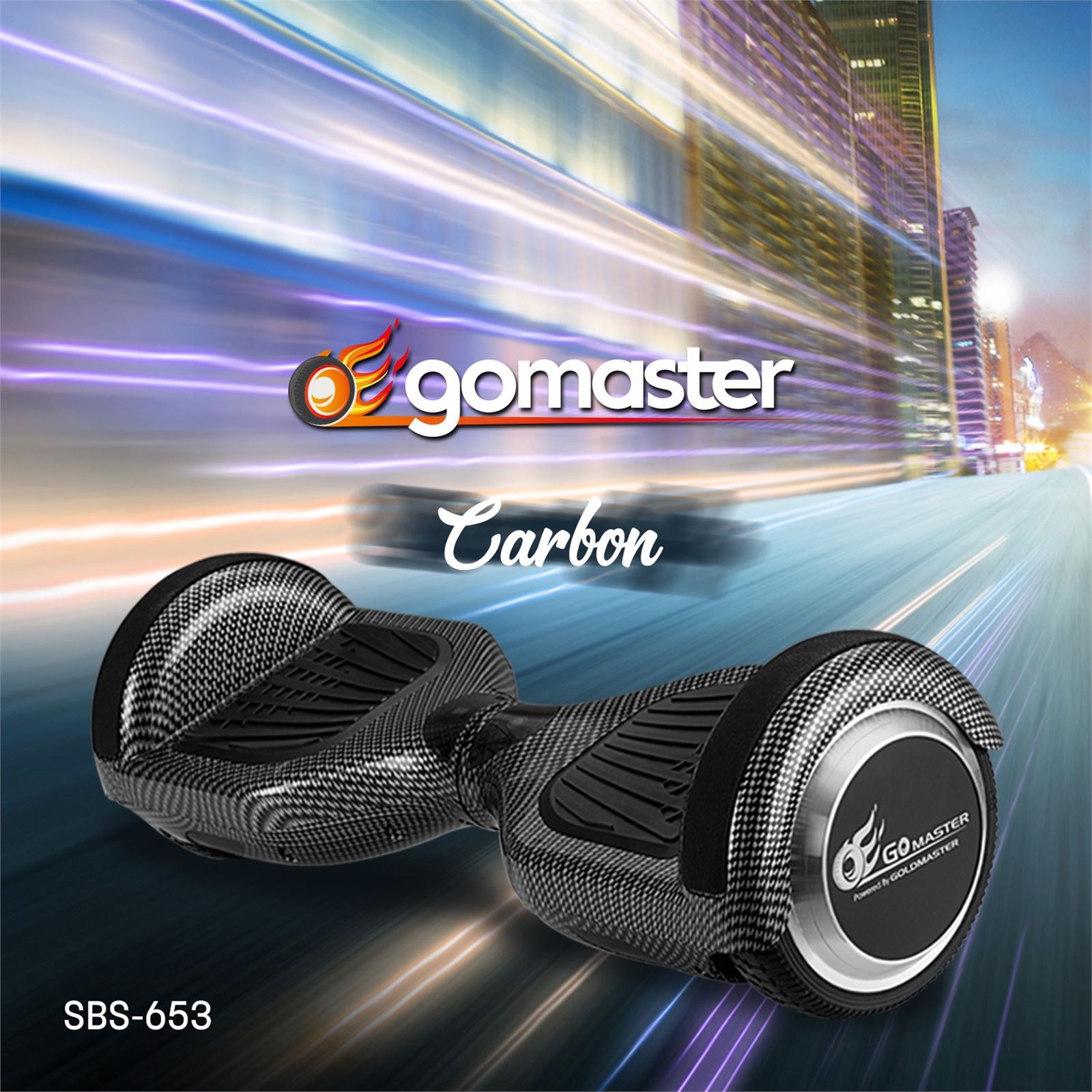 GoMaster SBS-653 Carbon Elektrikli Kaykay Hoverboard Beyaz