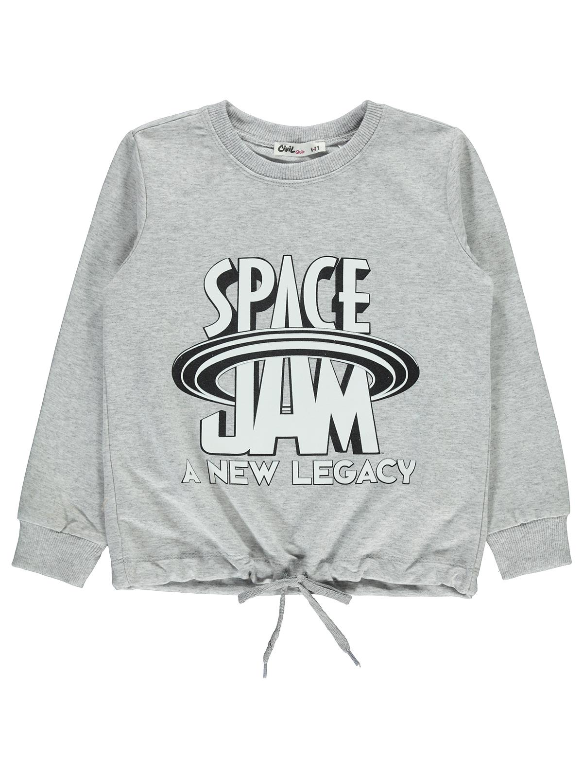 Space Jam Kız Çocuk Sweatshirt 6-9 Yaş Karmelanj
