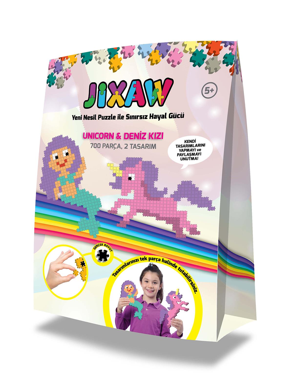 Jixaw Unicorn & Deniz Kızı 3 Boyutlu Yeni Nesil Puzzle