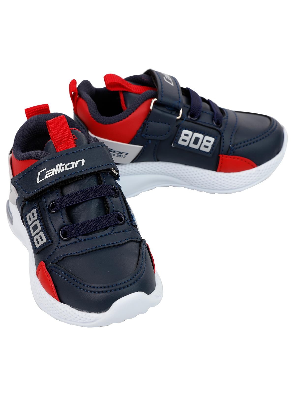 Callion Erkek Çocuk Spor Ayakkabı 22-25 Numara Lacivert-Kırmızı