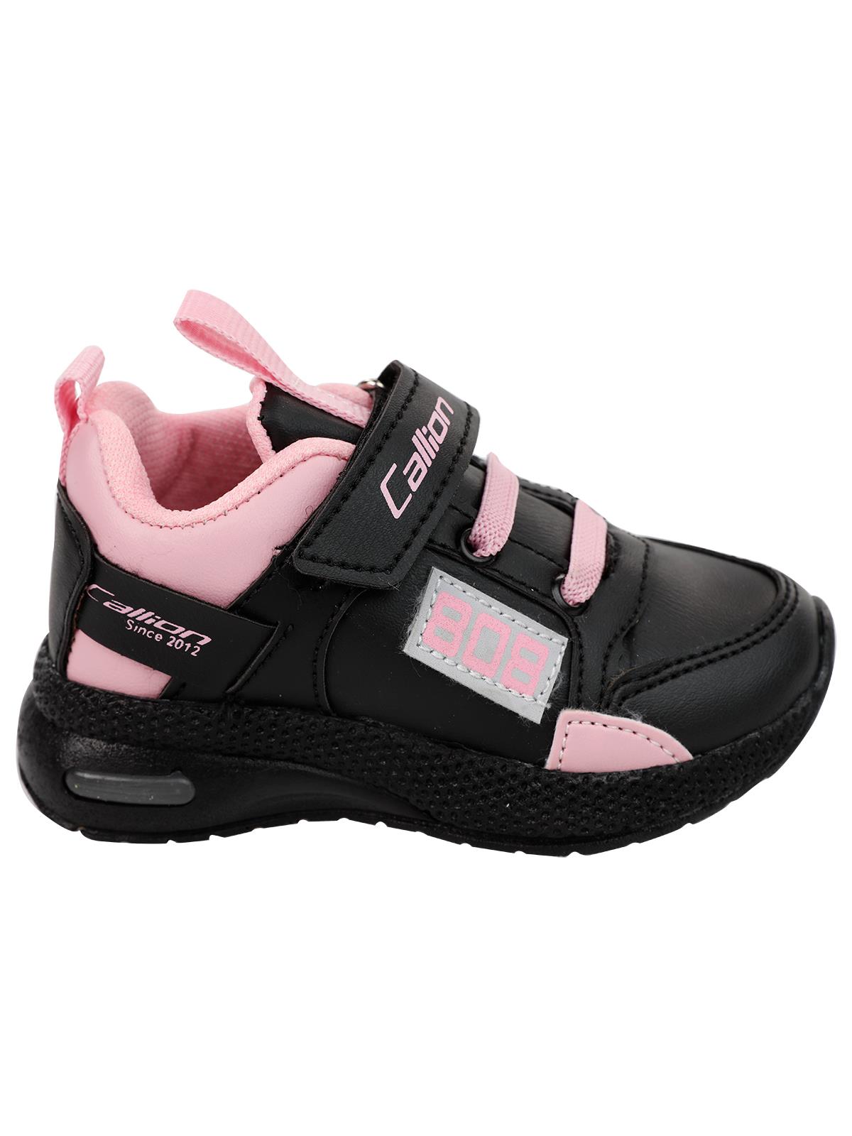 Callion Kız Çocuk Spor Ayakkabı 22-25 Numara Siyah-Pembe