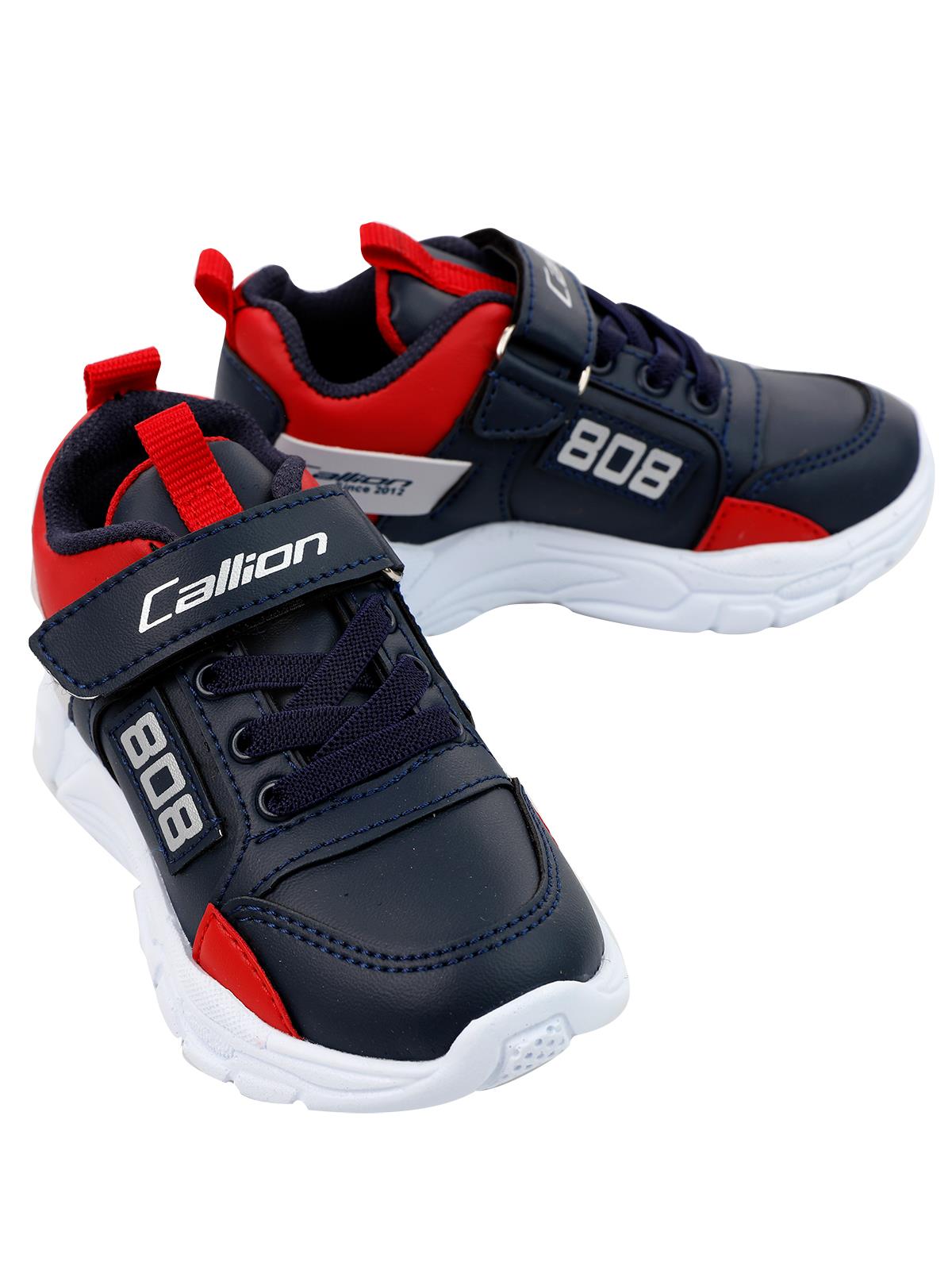 Callion Erkek Çocuk Spor Ayakkabı 31-35 Numara Lacivert-Kırmızı