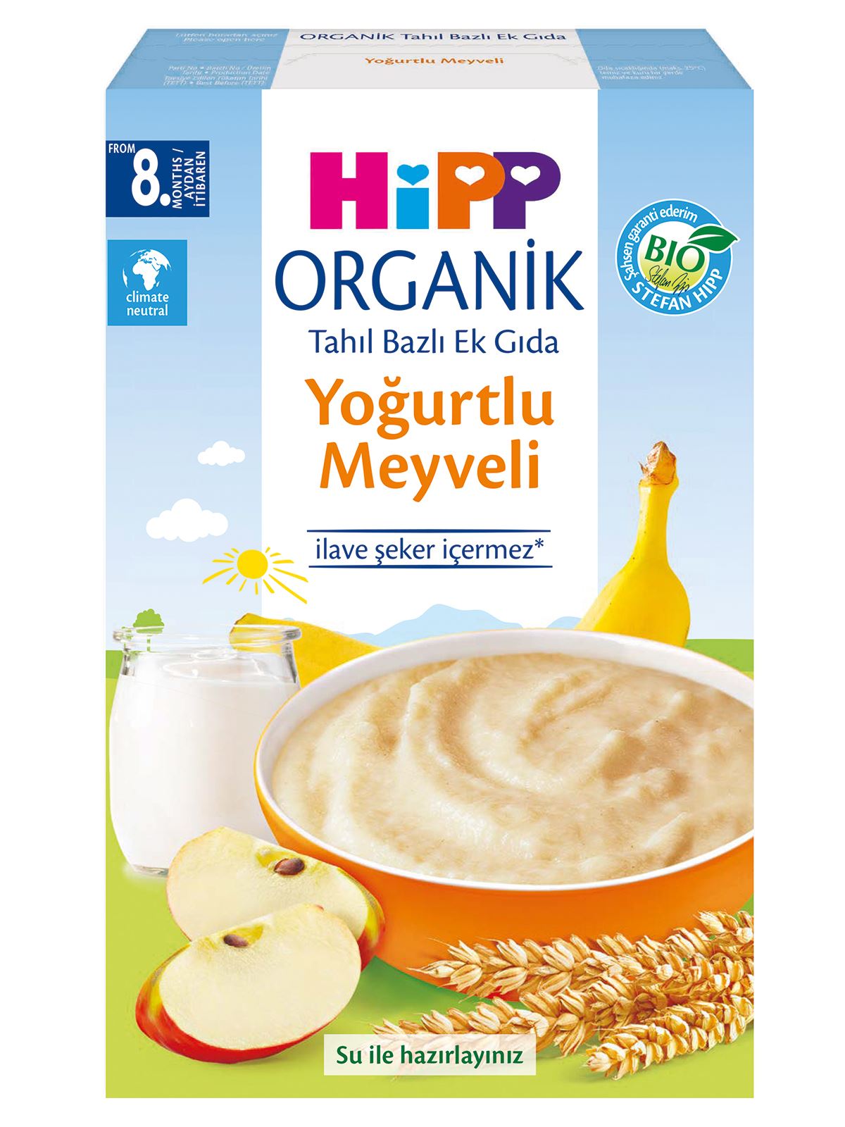 Hipp Sütlü Yoğurtlu Meyveli Tahıl Bazlı Ek Gıda