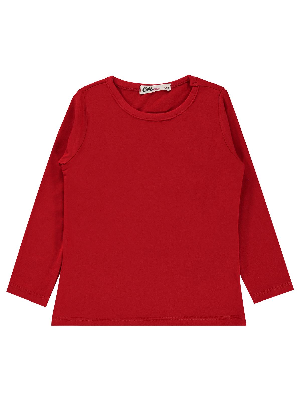 Civil Girls Kız Çocuk Sweatshirt 2-5 Yaş Kırmızı