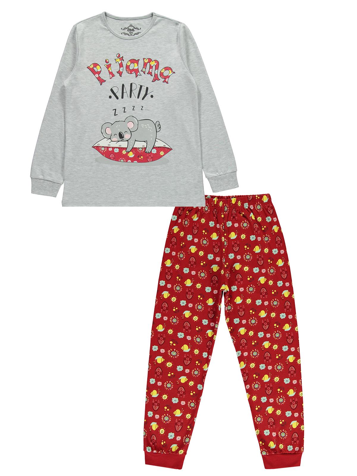 Civil Girls Kız Çocuk Pijama Takımı 10-13 Yaş Kırmızı