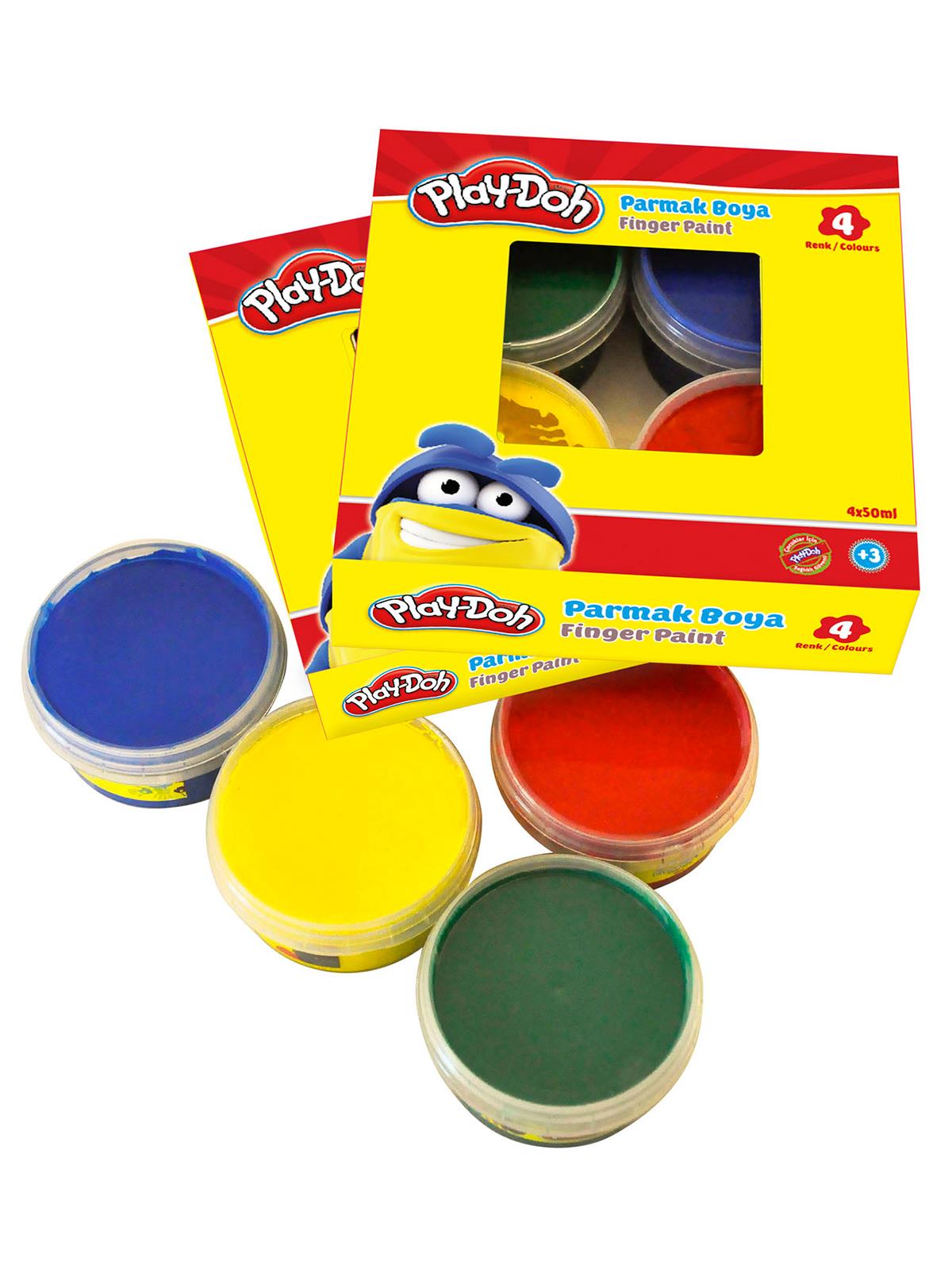 Play-Doh Parmak Boyası 4 Renk 50 ml