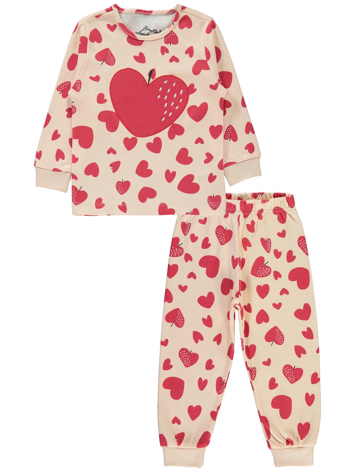 Civil Girls Kız Çocuk Pijama Takımı 2-5 Yaş Açık Somon