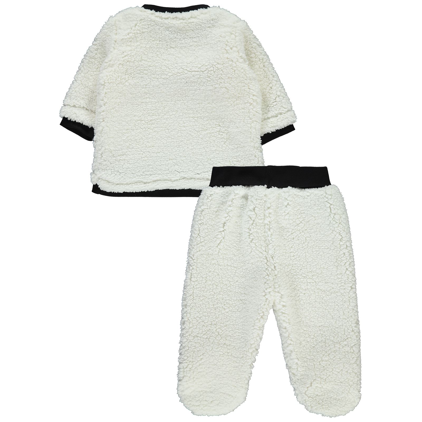Civil Baby Kız Bebek Pijama Takımı 1-6 Ay Ekru