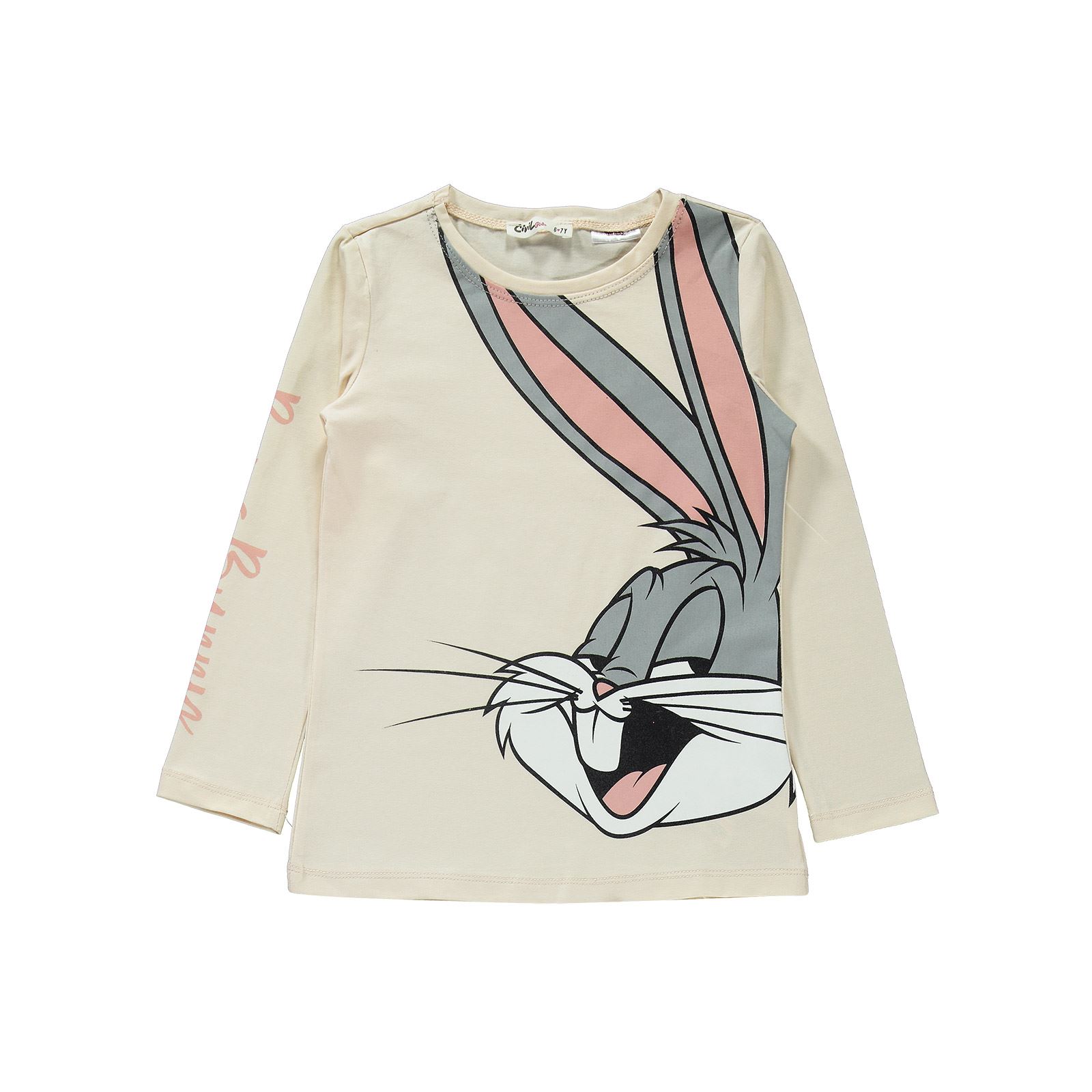 Bugs Bunny Kız Çocuk Taytlı Takım 6-9 Yaş Bej