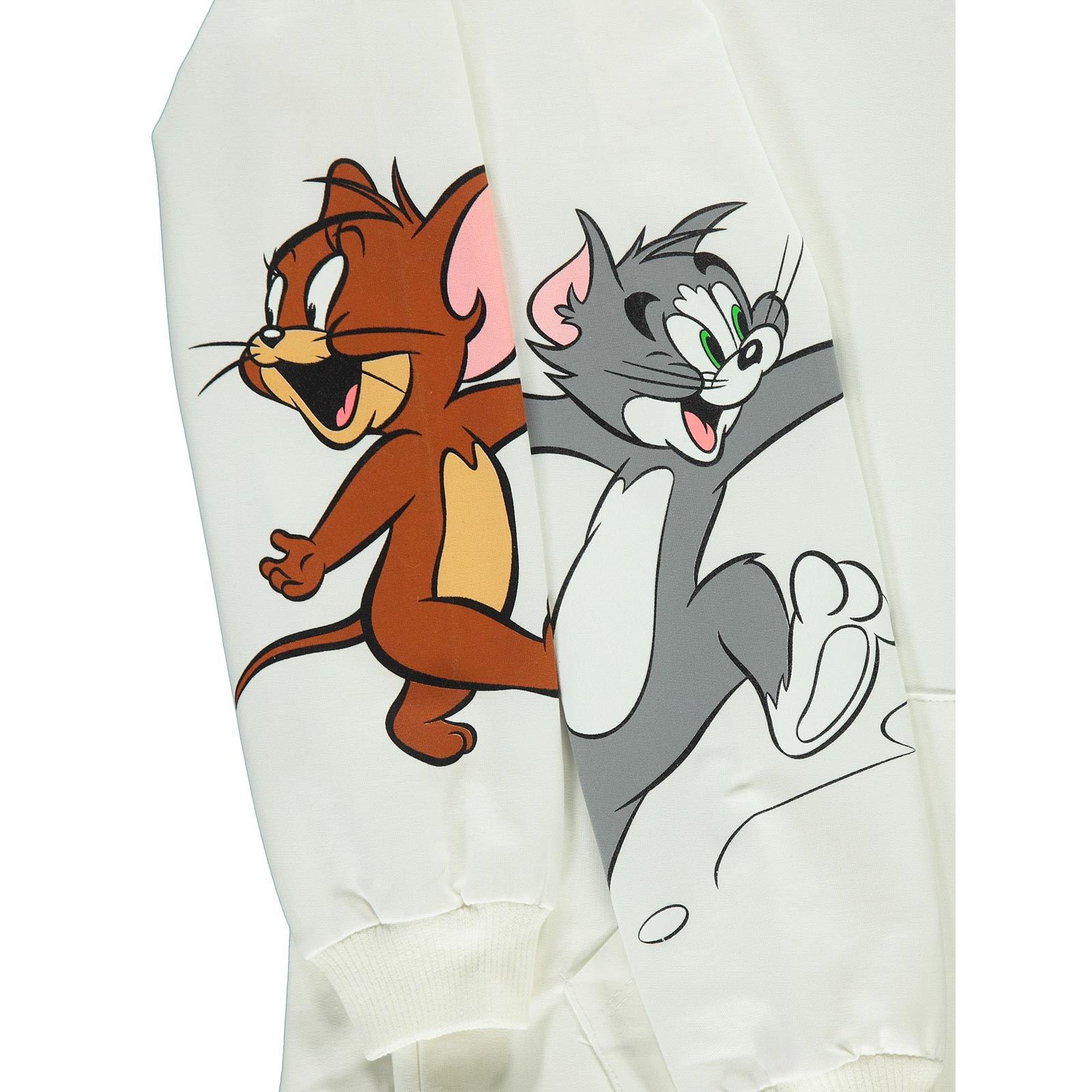 Tom And Jerry Kız Çocuk Kapüşonlu Hırka 10-13 Yaş Ekru