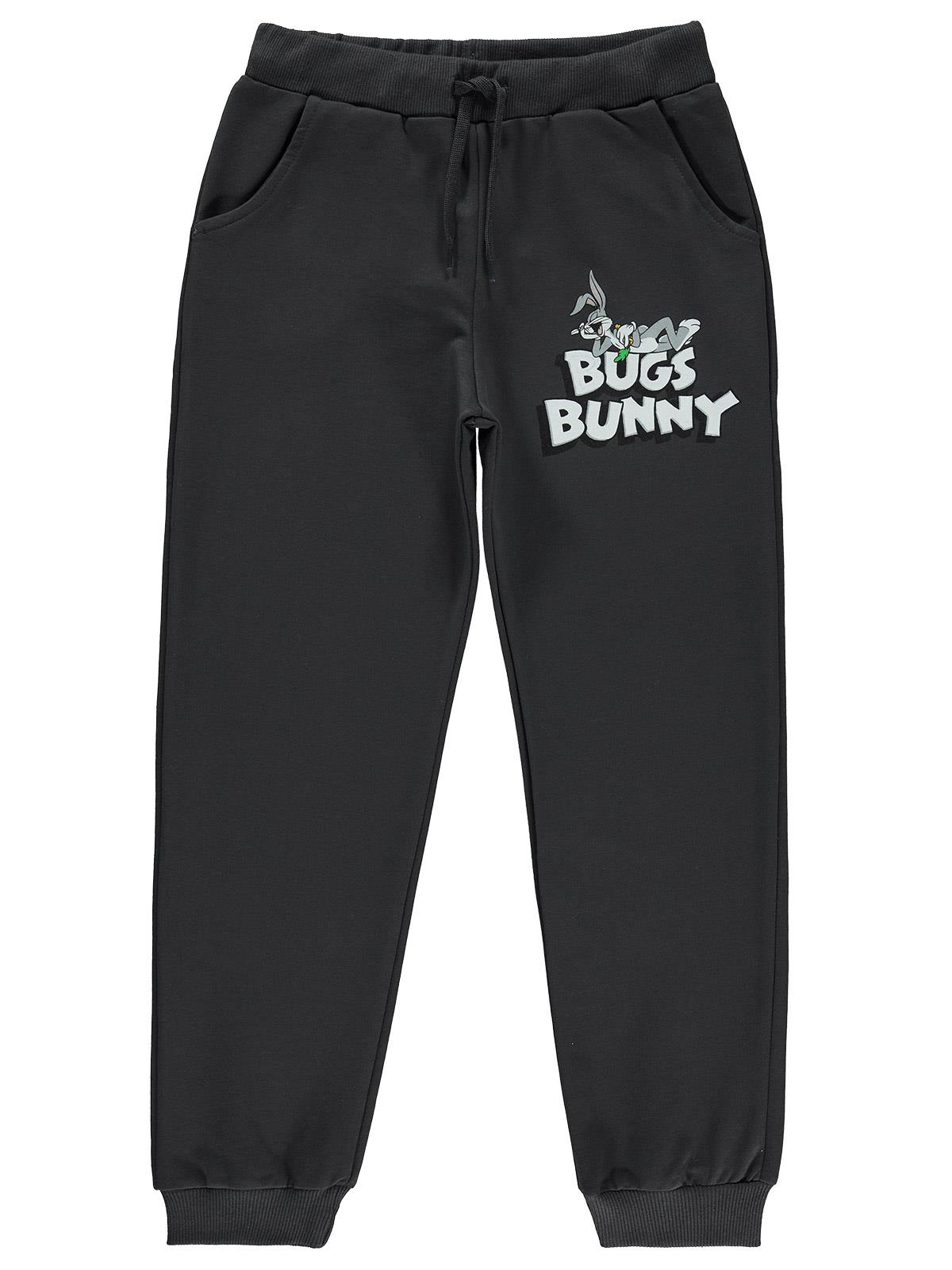 Bugs Bunny Kız Çocuk Eşofman Altı 10-13 Yaş Füme