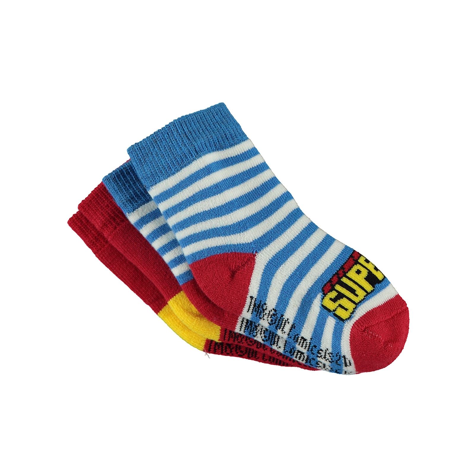 Superman Erkek Bebek 2'li Çorap Set 0-24 Ay Kırmızı