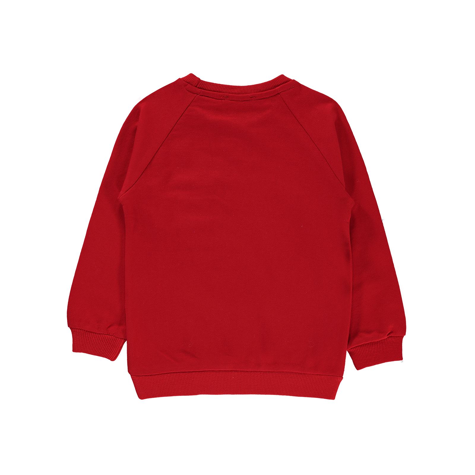 Civil Boys Erkek Çocuk Oyuncaklı Sweatshirt 2-5 Yaş Kırmızı