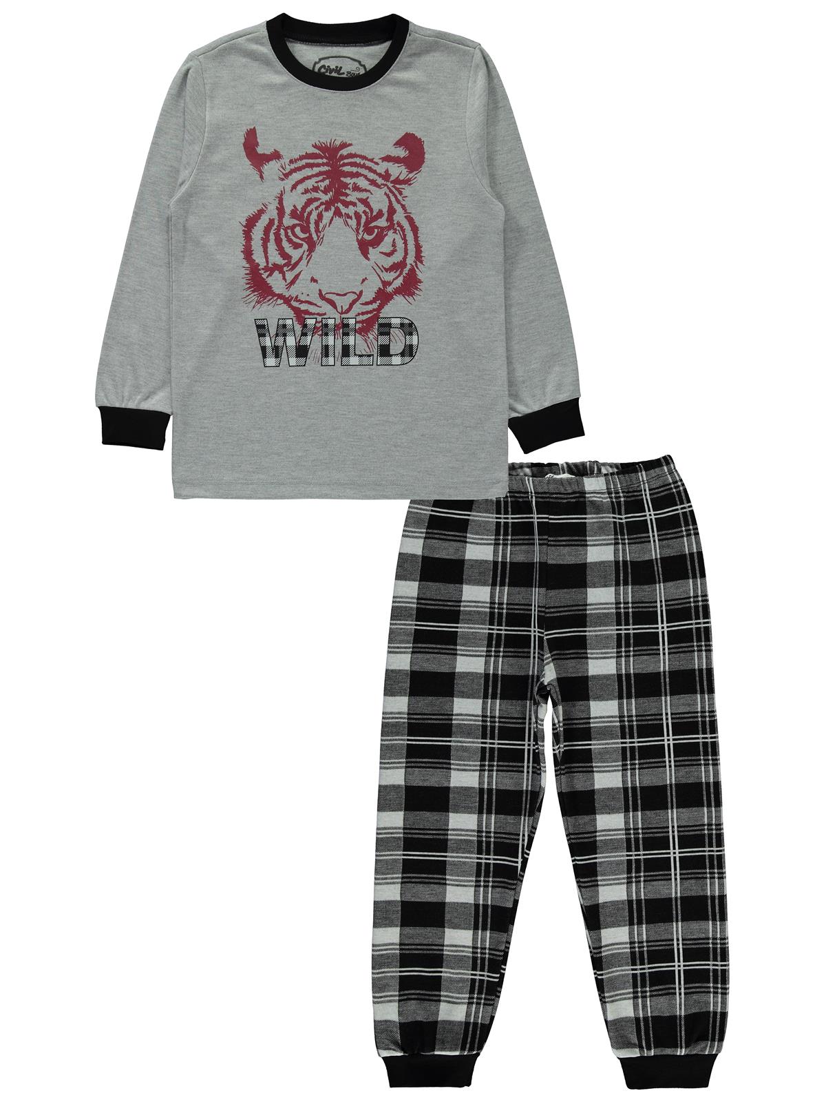 Civil Boys Erkek Çocuk Pijama Takımı 6-9 Yaş Grimelanj