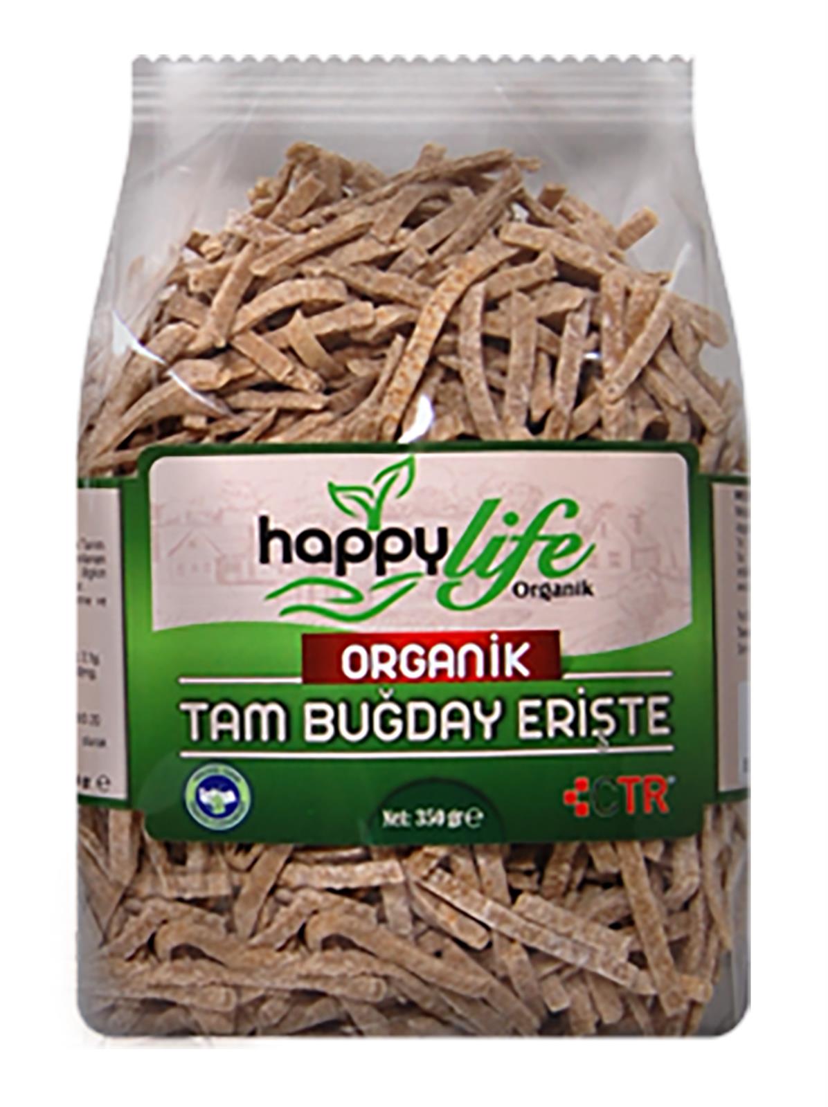 Happy Life Organik Tam Buğday Erişte 350 gr
