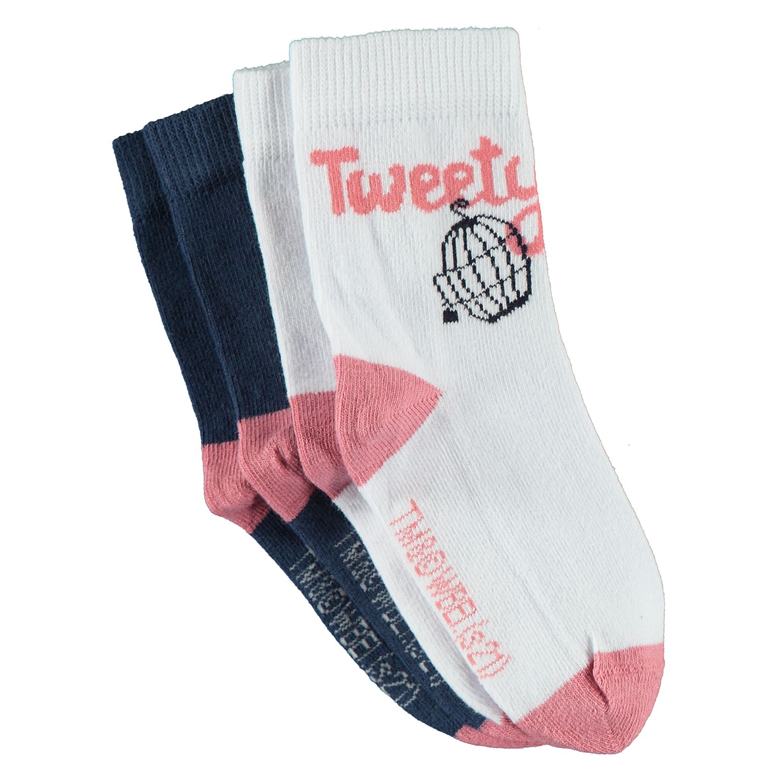 Tweety Girls Kız Çocuk 2'li Soket Çorap 3-11 Yaş Lacivert