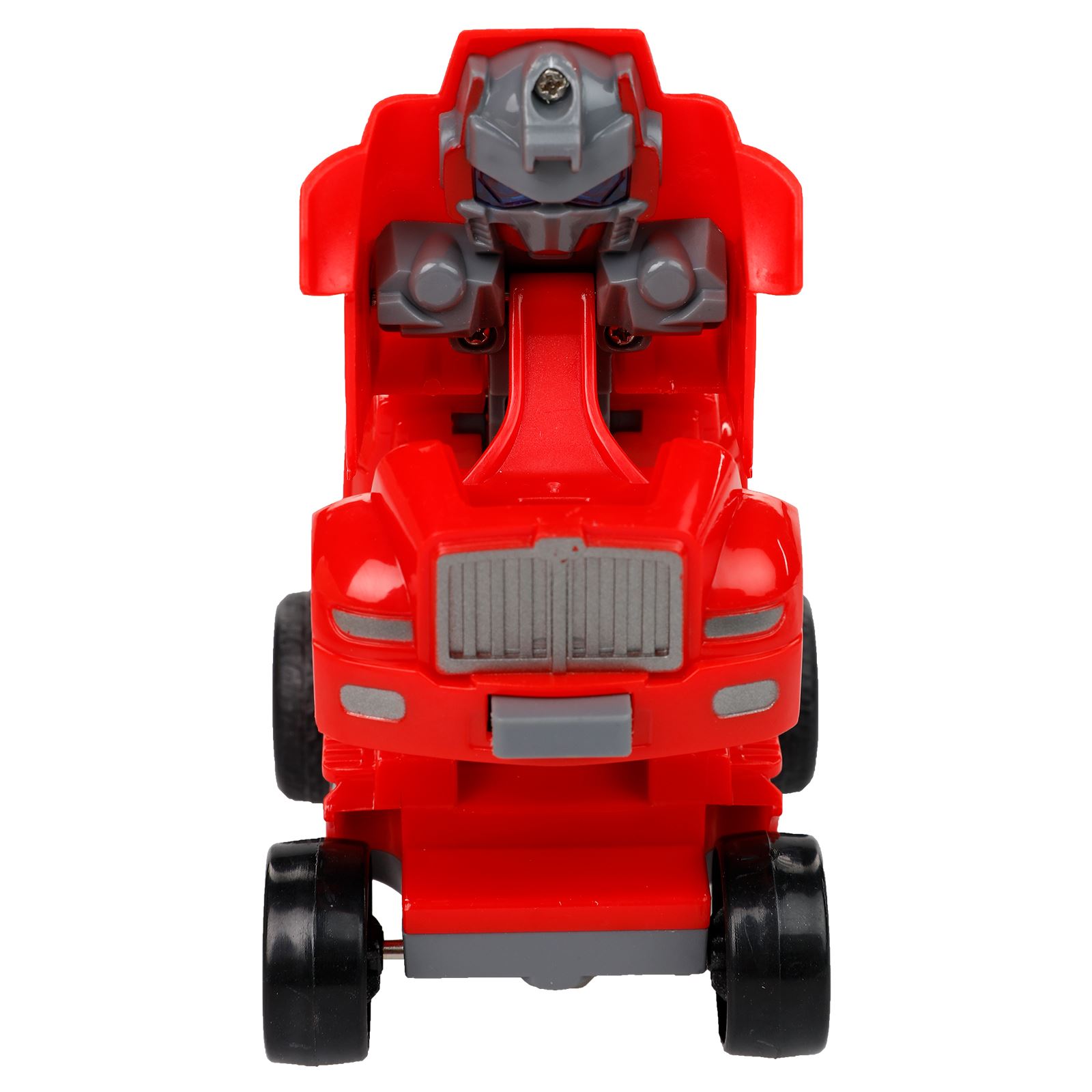 Birlik Oyuncak Dönüşebilen Sürtmeli Robot Kamyon Kırmızı