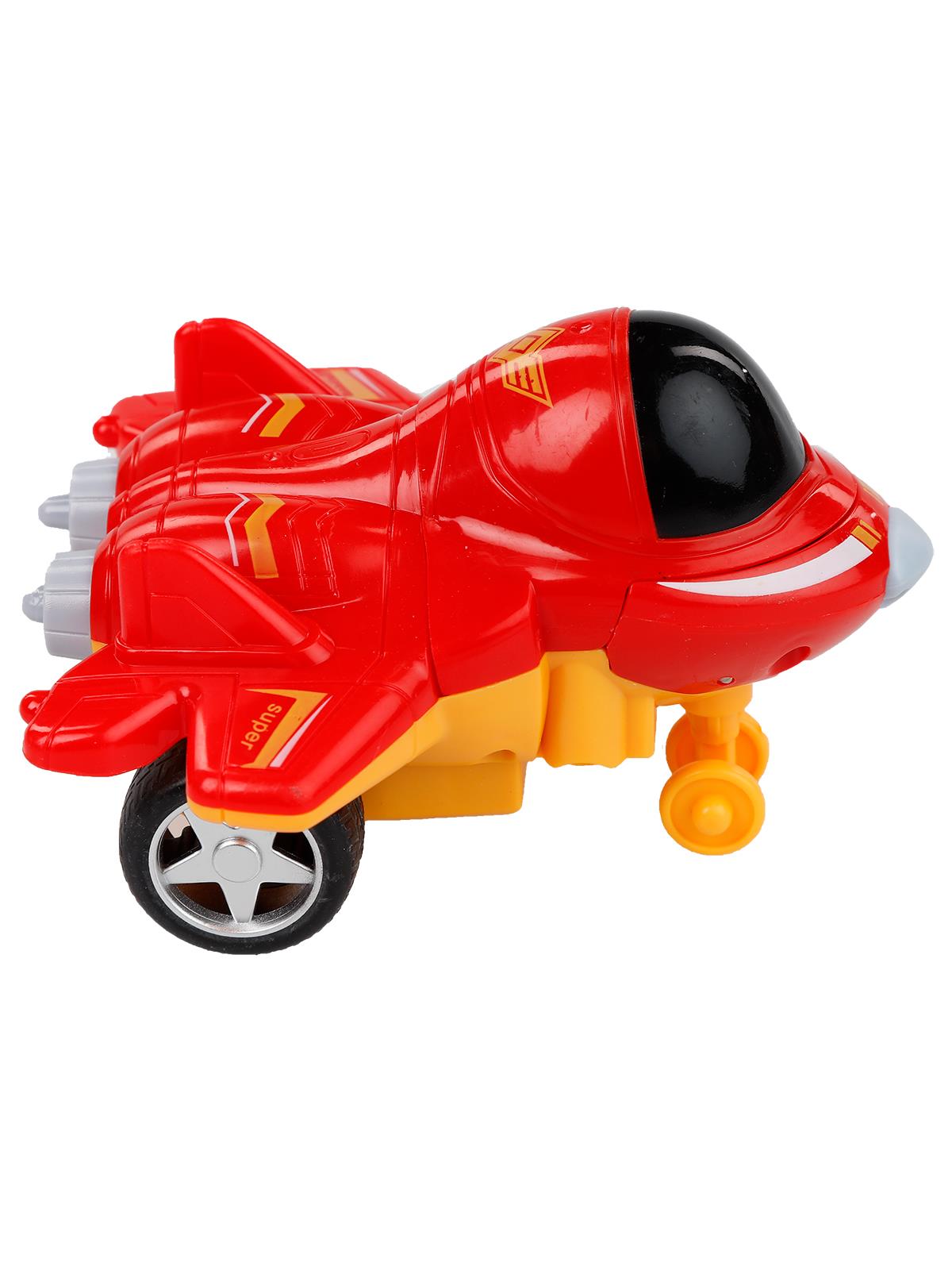 Birlik Oyuncak Pilli Transformers Sürtmeli Uçak Kırmızı