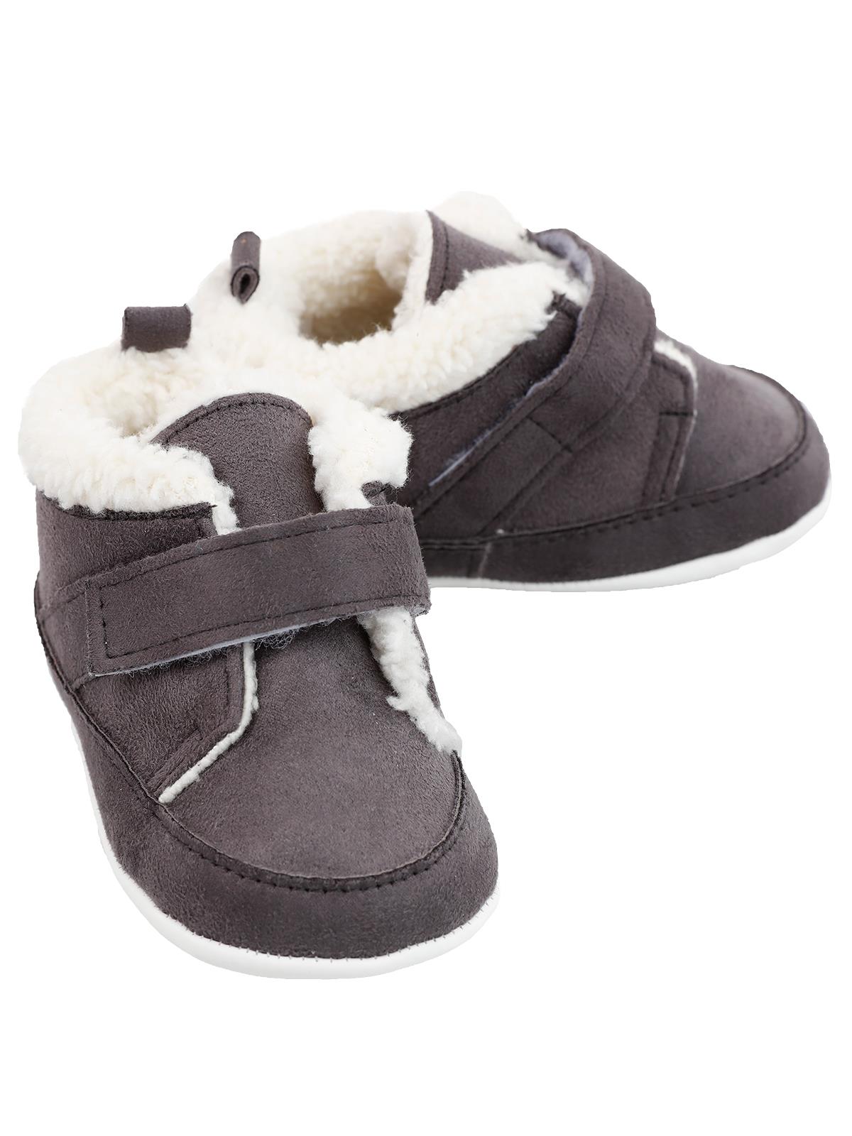Civil Baby Erkek Bebek Patik Ayakkabı 17-19 Numara Antrasit
