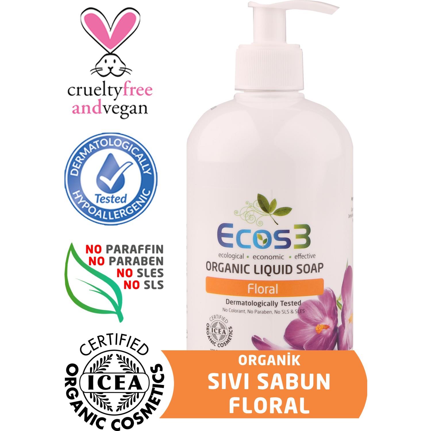Ecos3 Floral Organik Sıvı Sabun 500 ml