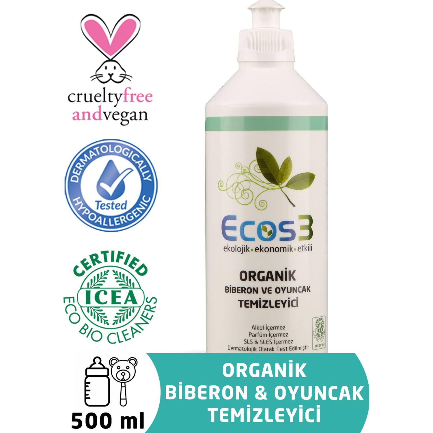 Ecos3 Organik Biberon Ve Oyuncak Temizleyici 500 ml