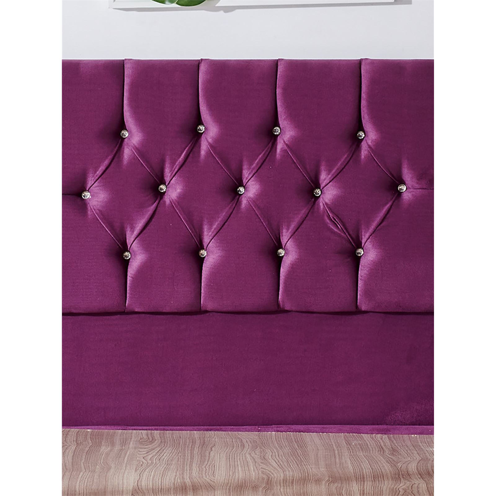 Niron Violet Yatak Seti 80x180 cm Tek Kişilik Yatak Baza Başlık Takımı Orta Sert Yatak Baza ve Başlığı Mor