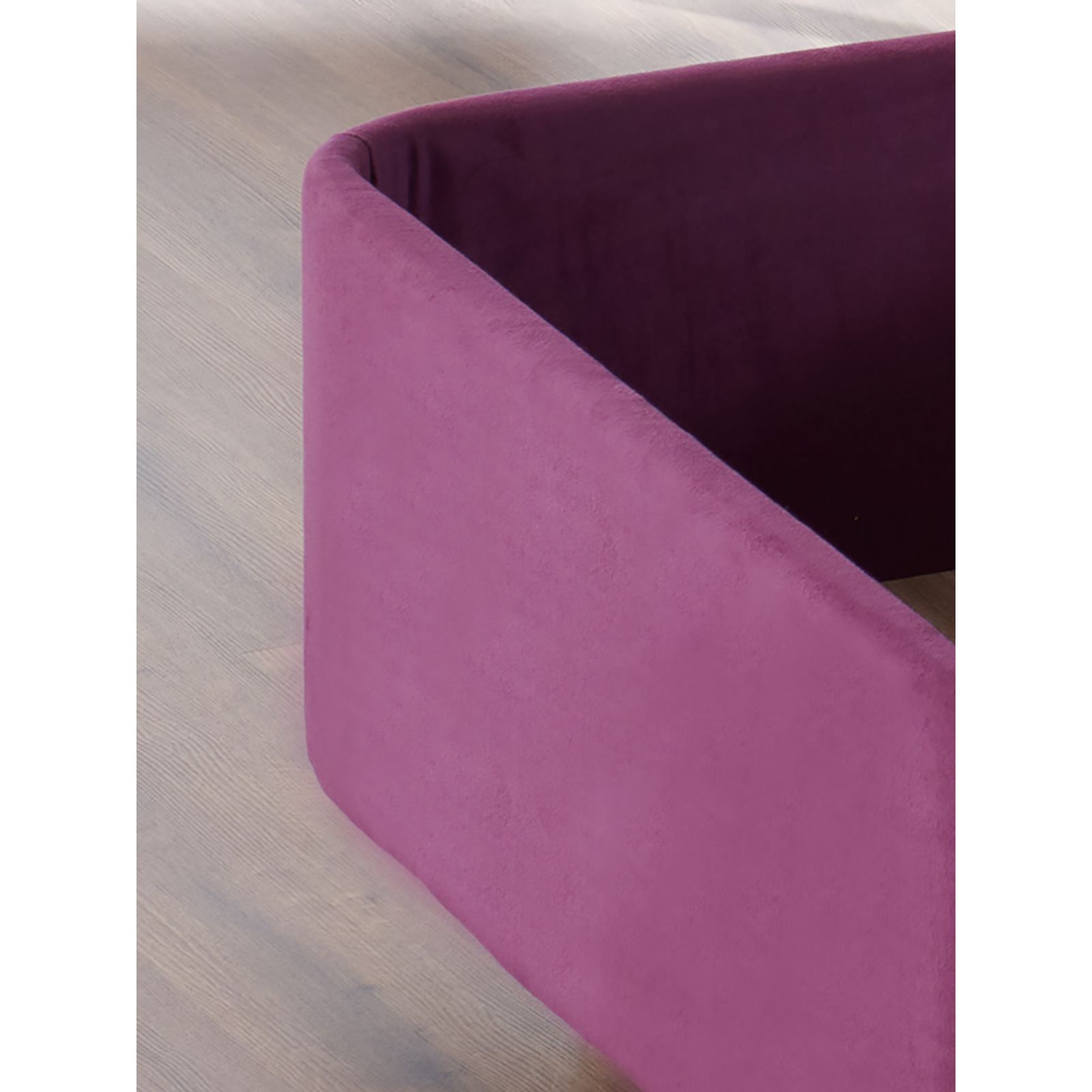 Niron Violet Yatak Seti 90x200 cm Tek Kişilik Yatak Baza Başlık Takımı Orta Sert Yatak Baza ve Başlığı Mor