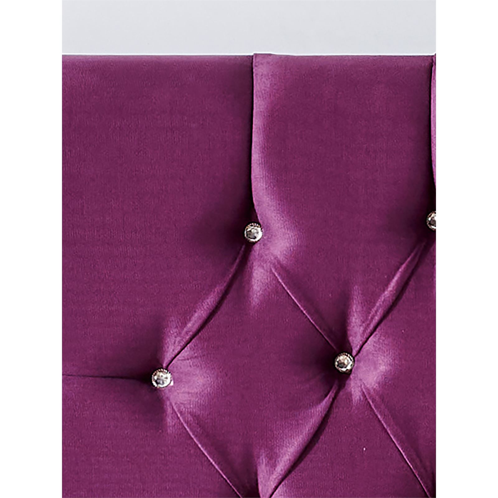 Niron Violet Yatak Seti 160x200 cm Çift Kişilik Yatak Baza Başlık Takımı Orta Sert Yatak Baza ve Başlığı Mor