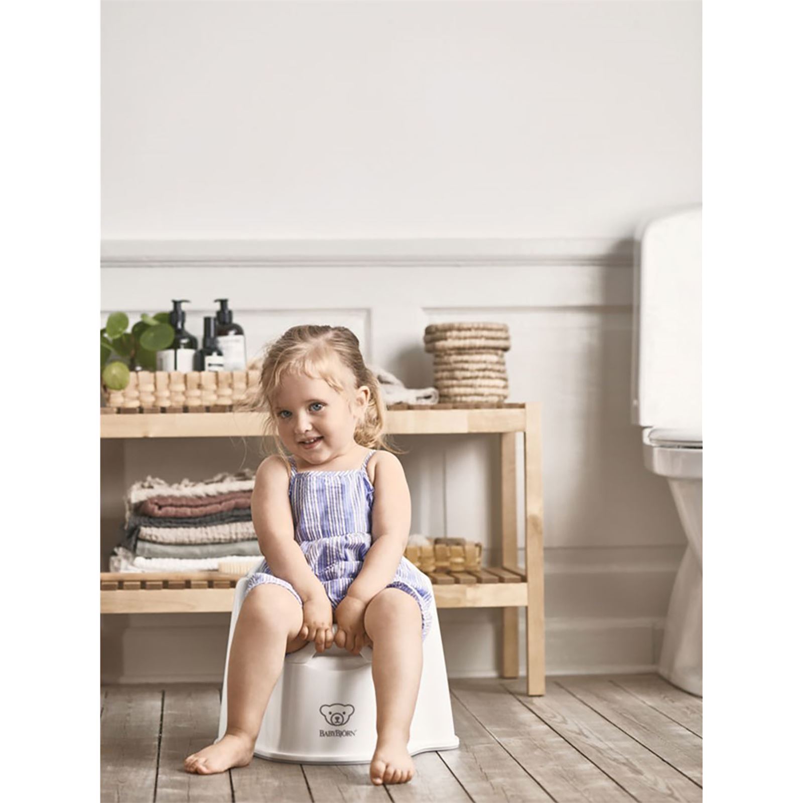 BabyBjörn Koltuk Oturak & Klozet Adaptörü & Banyo Basamağı Tuvalet Eğitimi Seti / White