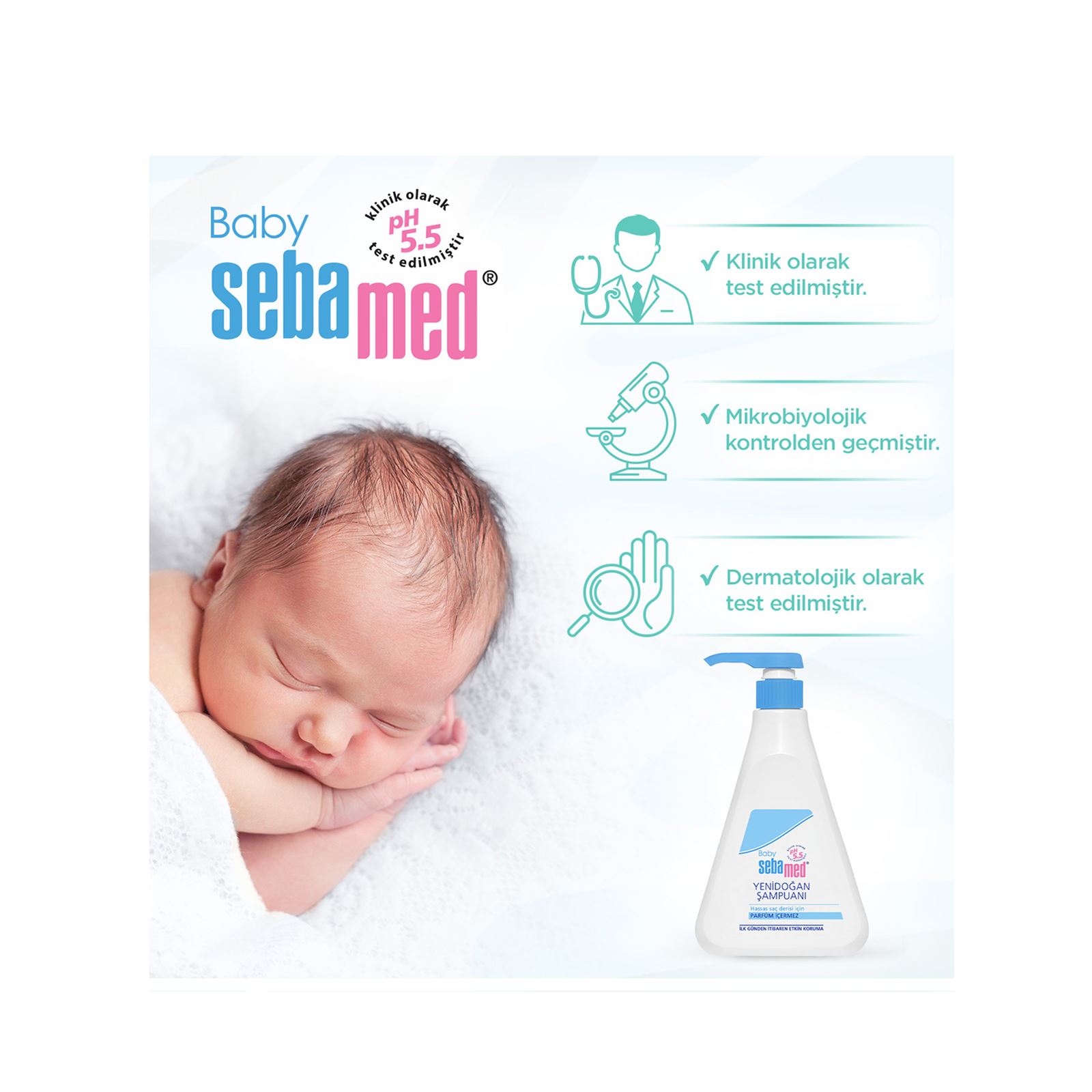 Sebamed Yenidoğan Bebek Şampuan 500 ml