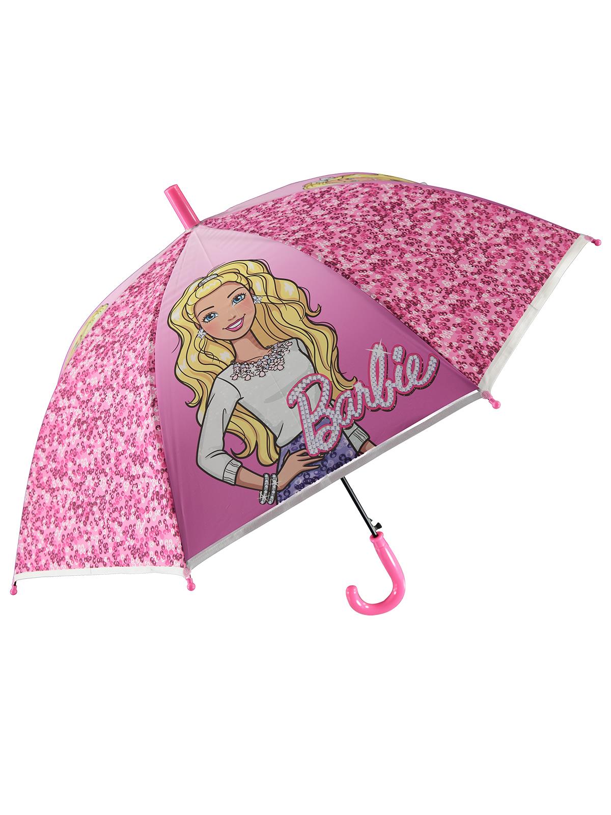 Barbie Kız Çocuk Şemsiyesi Fuşya
