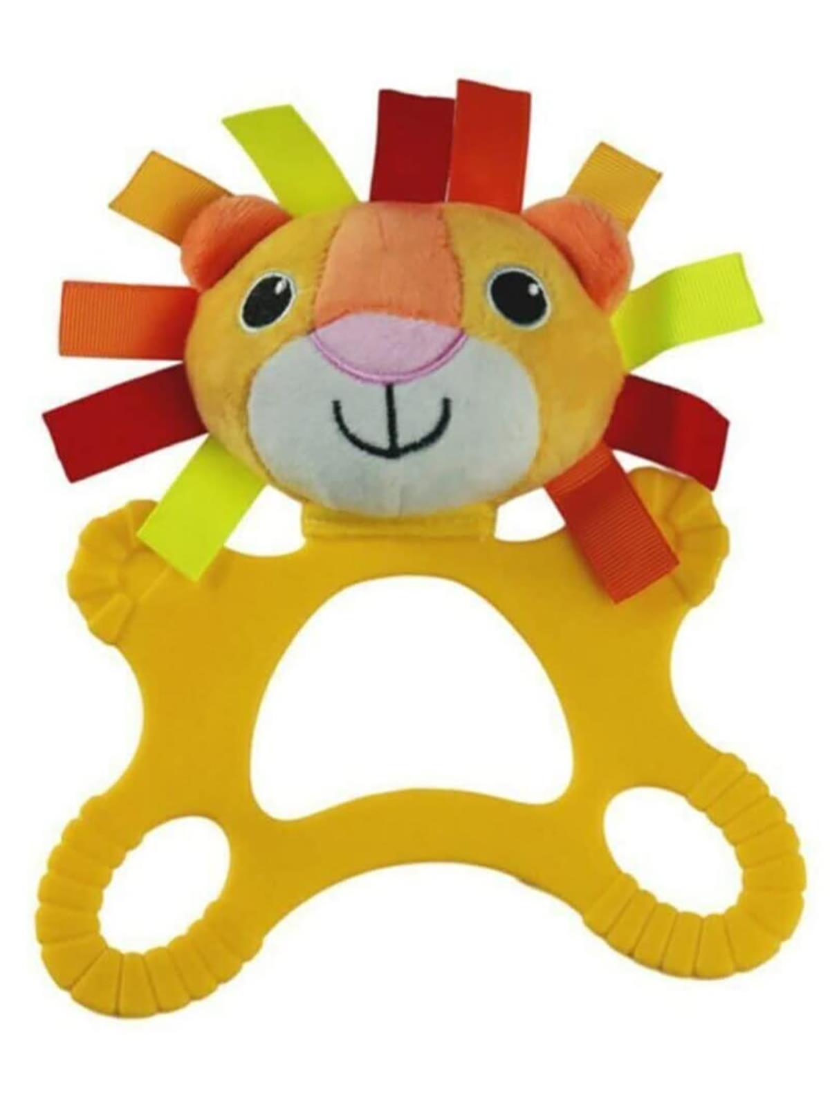 Sozzy Toys Çıngıraklı Diş Kaşıyıcı Aslan Sarı