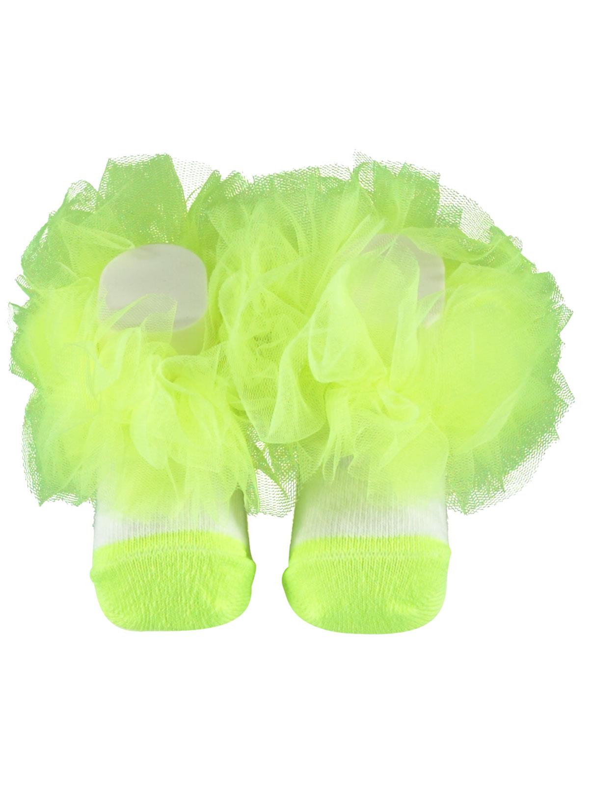 Minidamla Kız Bebek Soket Çorap 0-3 Ay Yeşil
