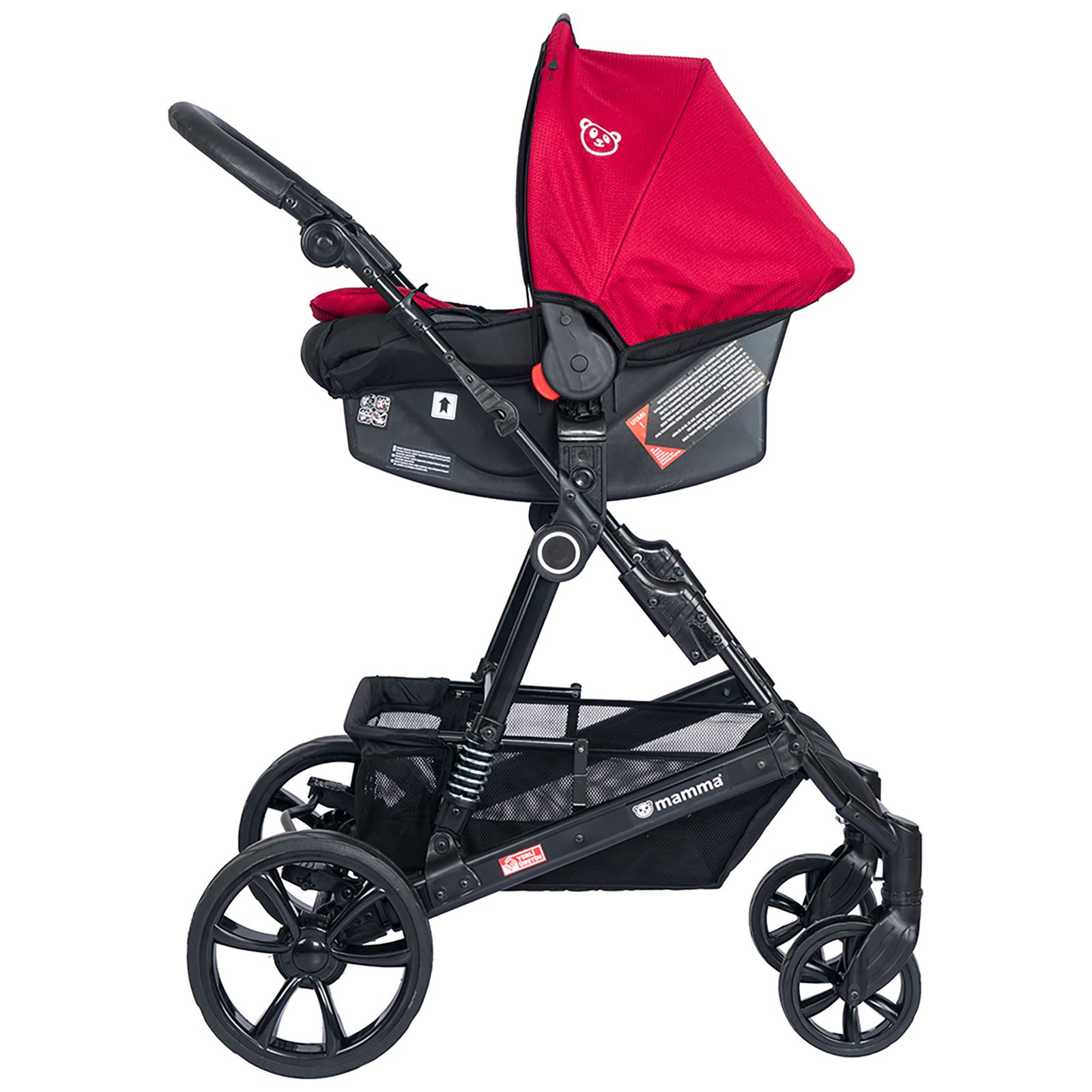 Mamma Cobra Travel Sistem Amortisörlü Bebek Arabası Kırmızı