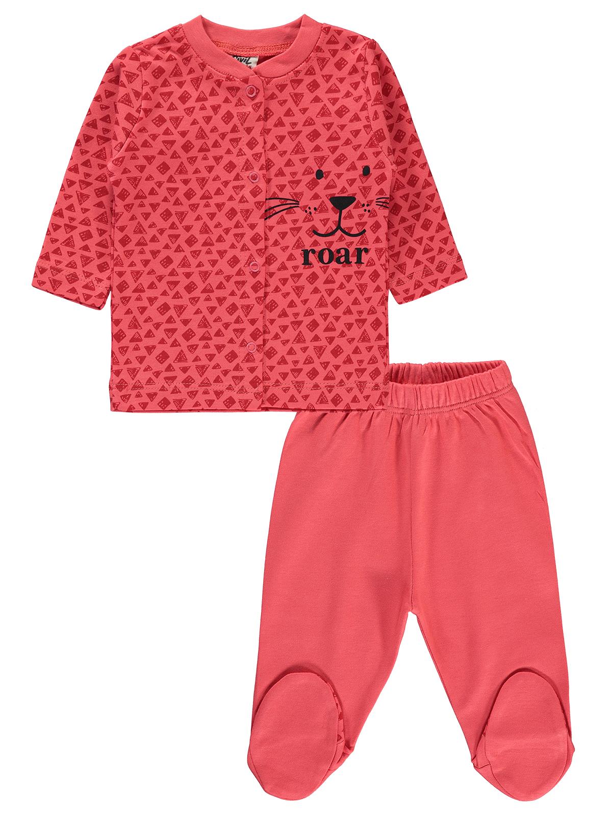 Civil Baby Erkek Bebek Pijama Takımı 1-6 Ay Mercan