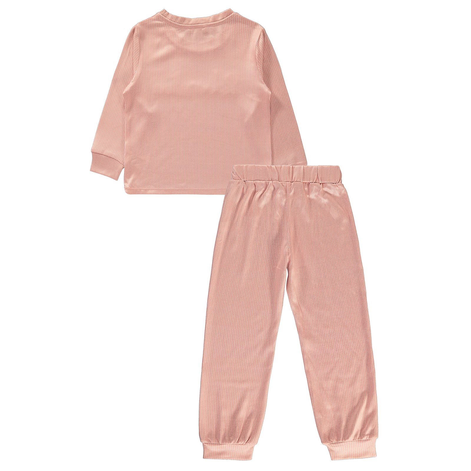 Benetton Kız Çocuk Pijama Takımı 4-13 Yaş Somon