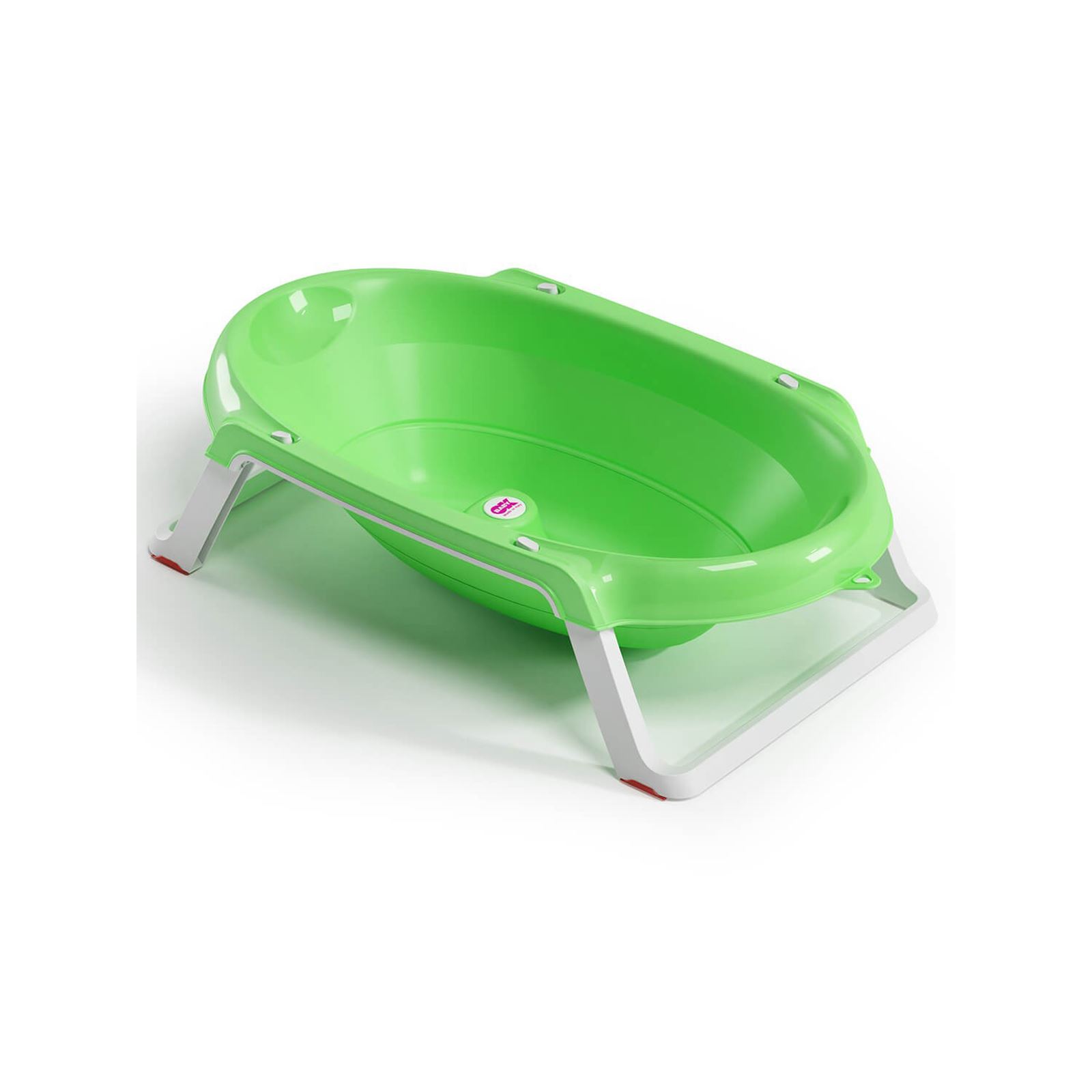 OkBaby Onda Slim Katlanır Bebek Küveti & Hippo Banyo Siperliği / Yeşil