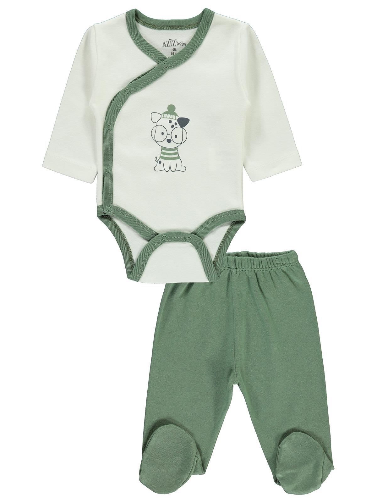 Aziz Bebe Erkek Bebek Takım 0-3 Ay Yeşil