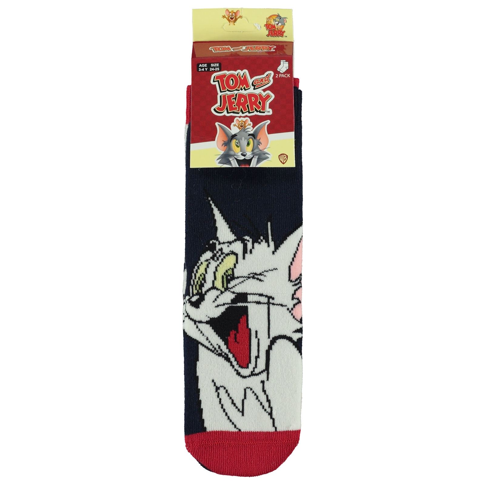 Tom And Jerry Kız Çocuk 2'li Soket Çorap 3-9 Yaş Lacivert