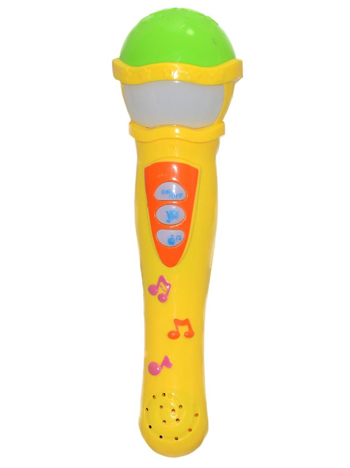 Can Oyuncak Sesli Ve Işıklı Mikrofon Sarı