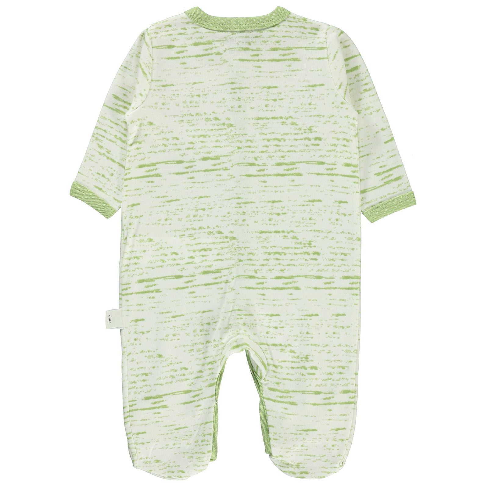 Civil Baby Erkek Bebek Patikli Tulum 1-6 Ay Sarı Yeşil