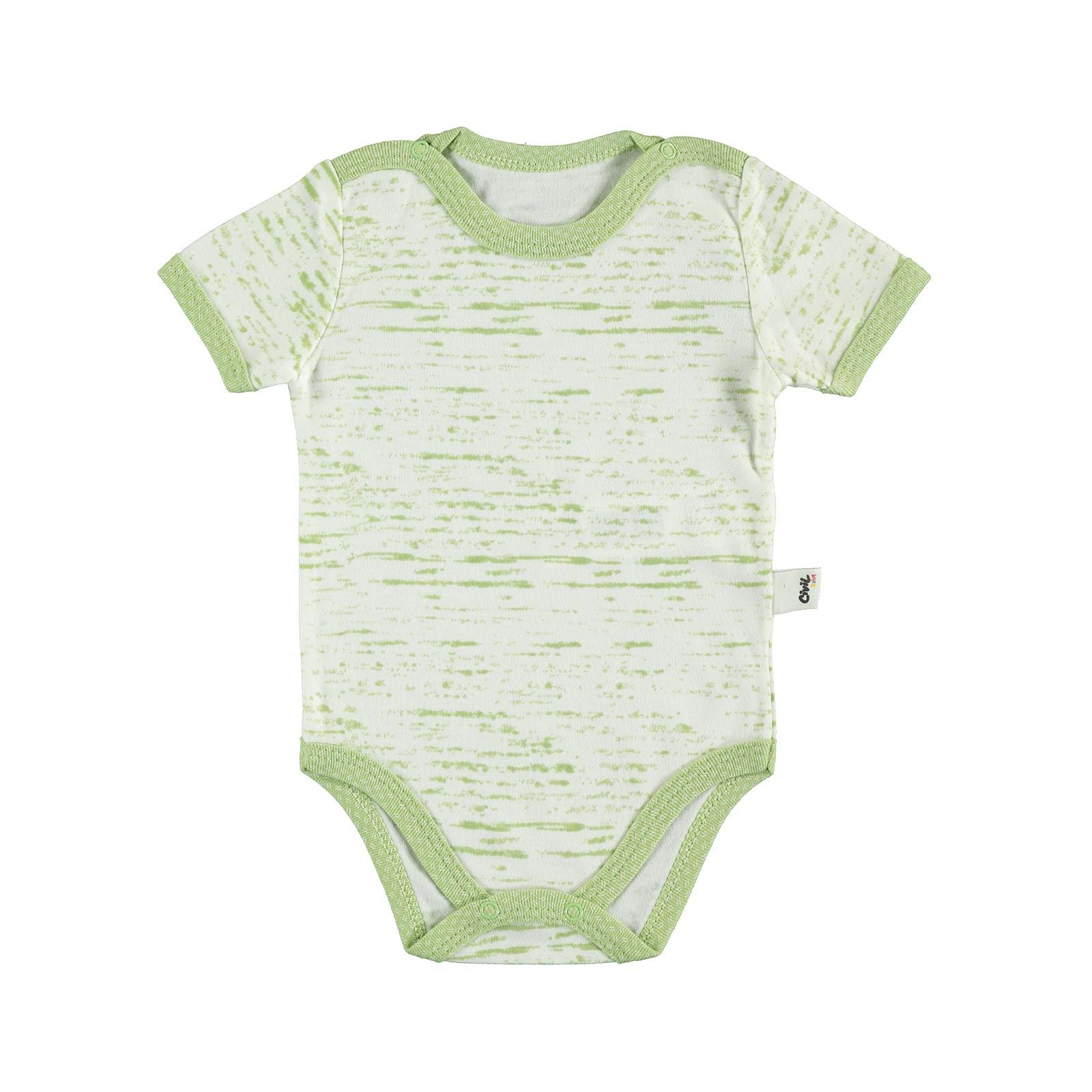Civil Baby Erkek Bebek 2'li Çıtçıtlı Badi 1-18 Ay  Yeşil