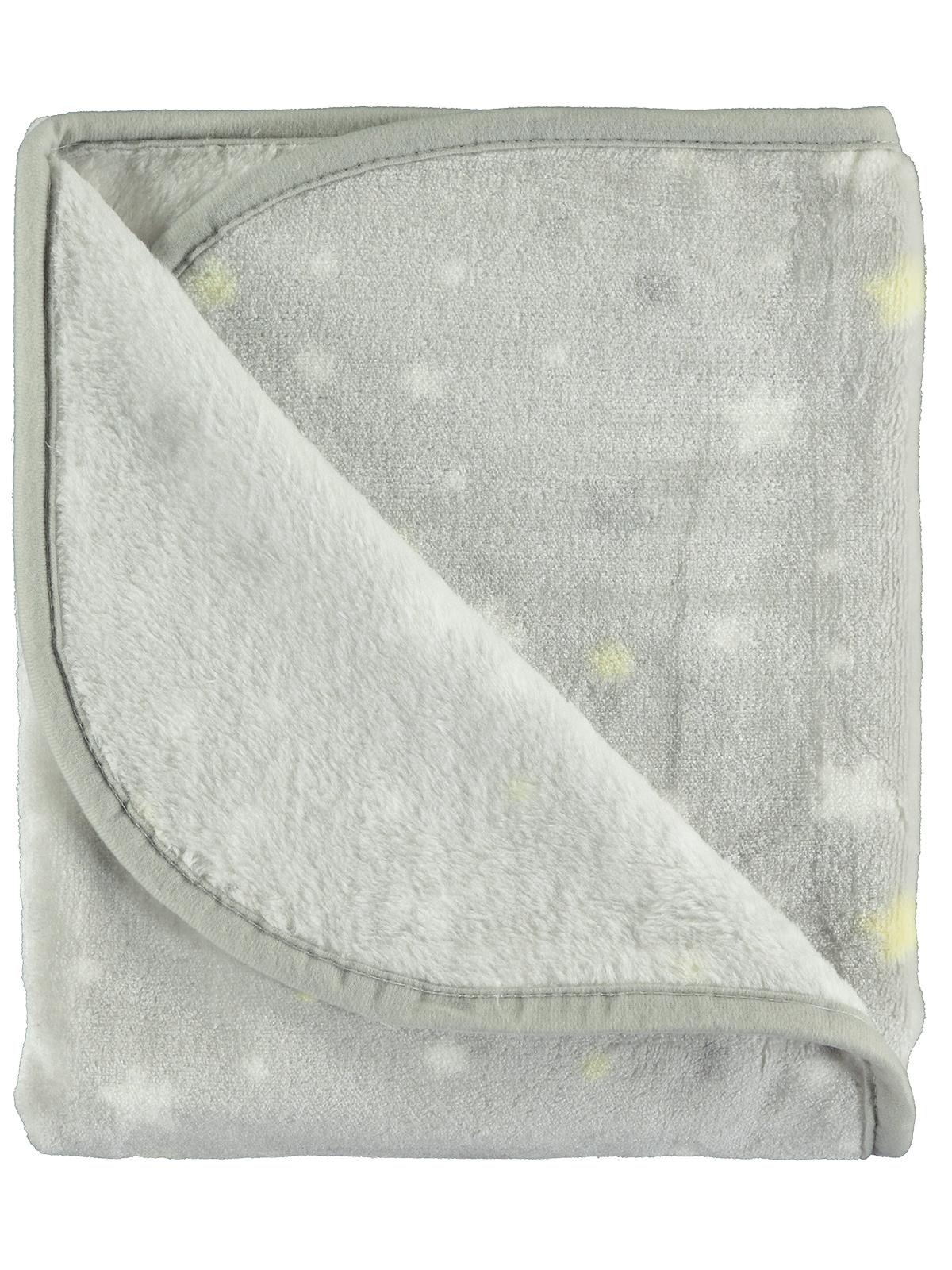 Civil Baby Erkek Bebek Peluş Battaniye 100x120 cm Gri