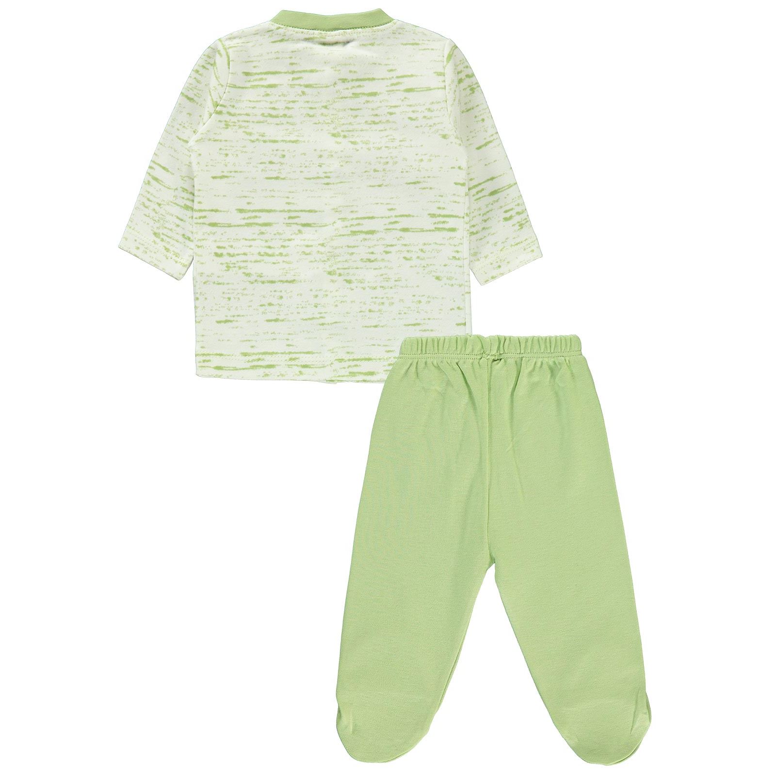 Civil Baby Erkek Bebek Pijama Takımı 1-6 Ay Yeşil