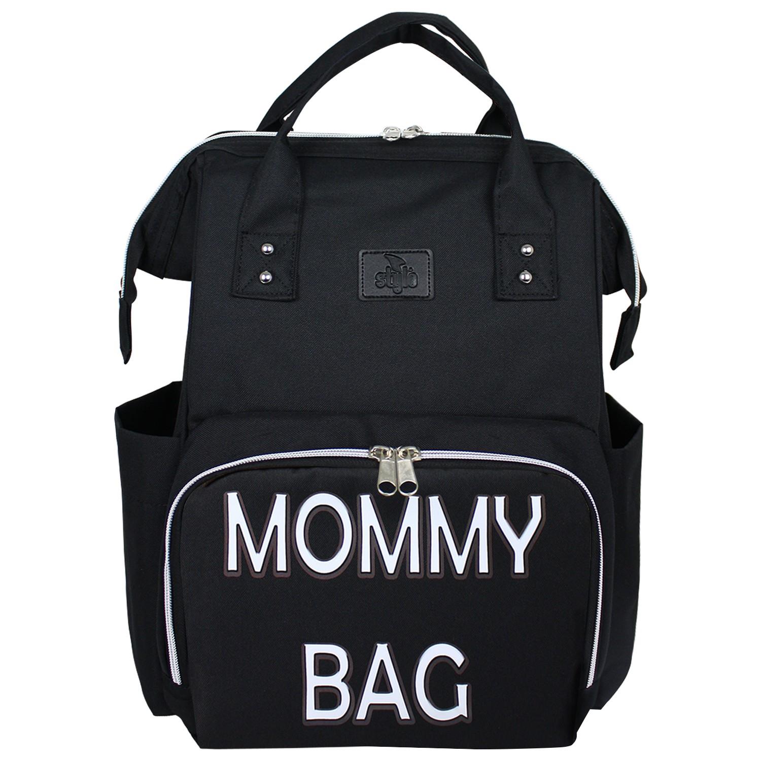 Stylo Star Mommy Bag Anne Bebek Bakım Sırt Çantası Siyah