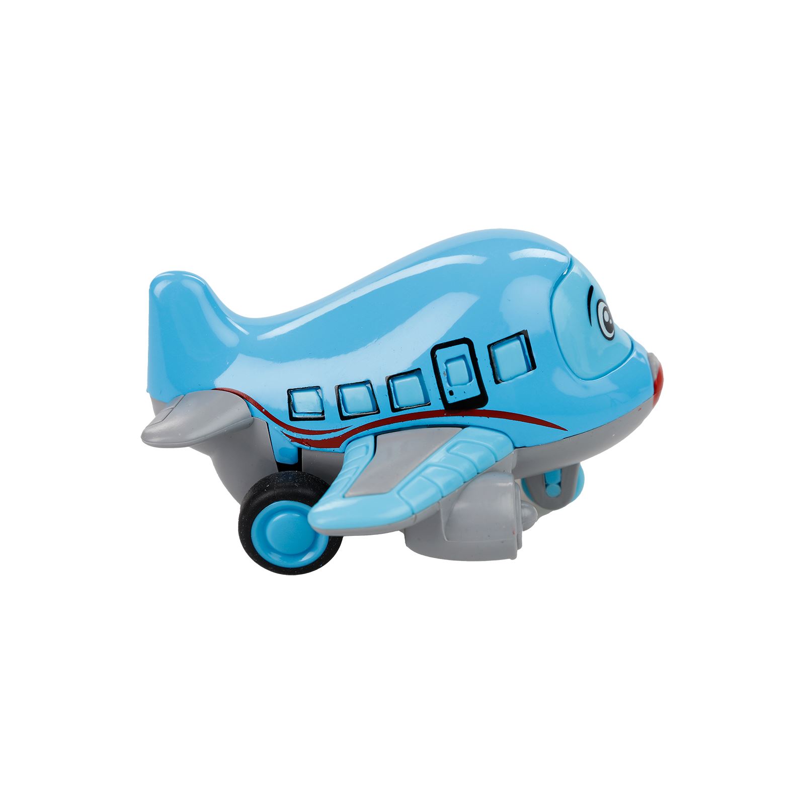 Canem Metal Çek-Bırak Sevimli Uçak Mavi