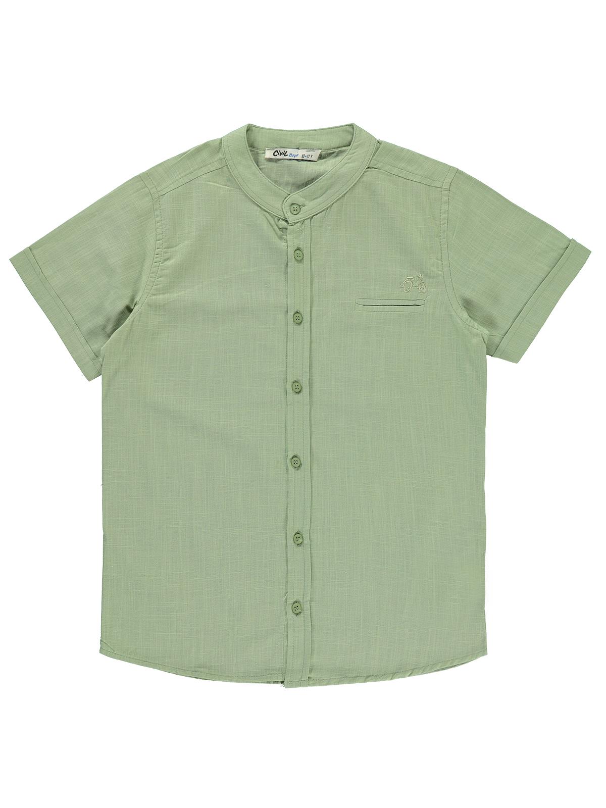 Civil Boys Erkek Çocuk Gömlek 10-13 Yaş Yeşil